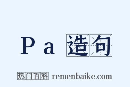 Pa造句是什么意思的图片